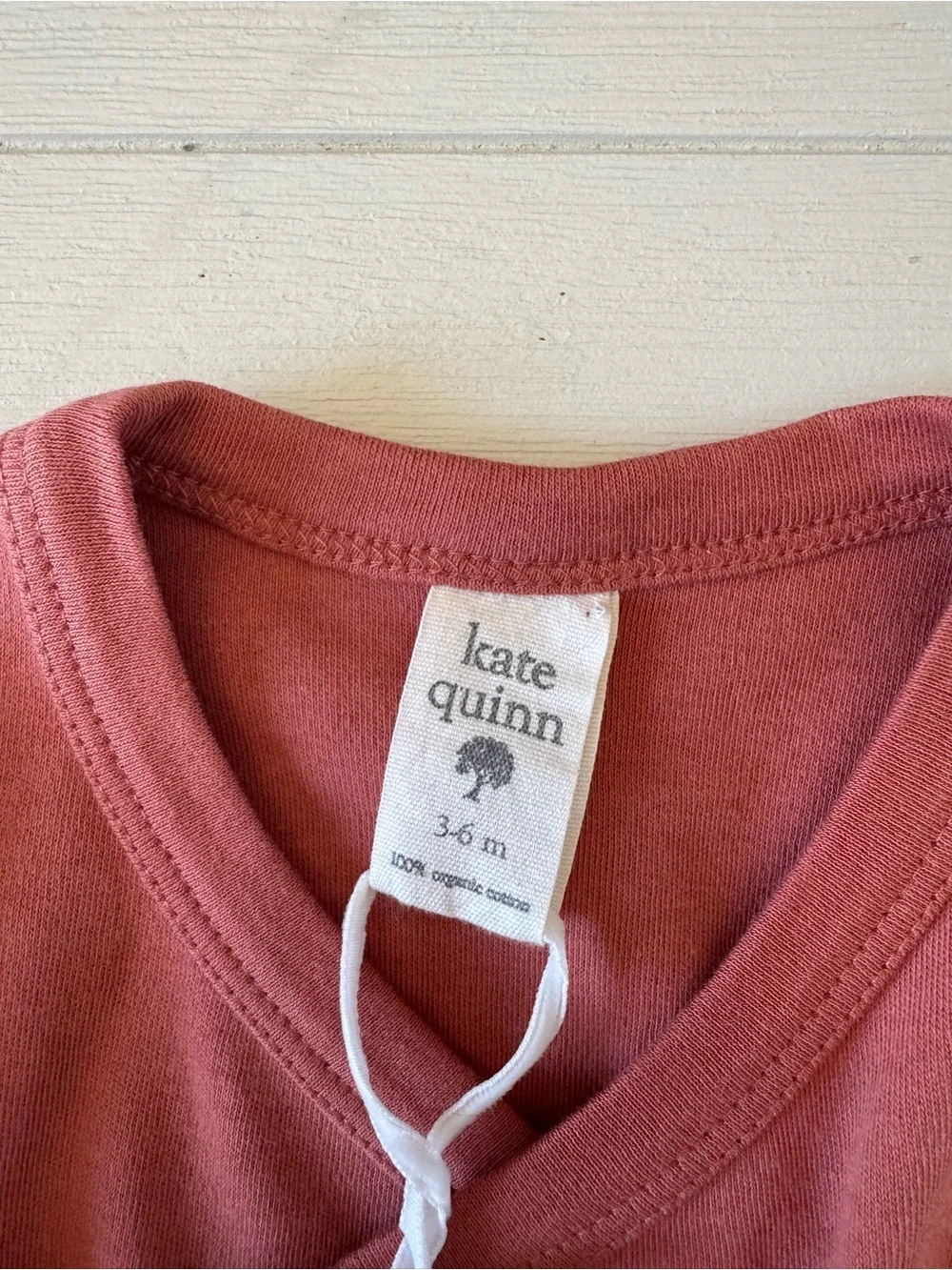 Kate Quinn Organic Cotton Wrap Bodysuit | 3–6 Months | NWT | Gender Neutral